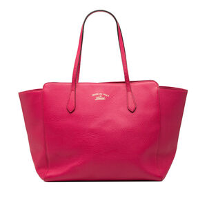 Pre-Loved Gucci Medium Leather Swing Tote